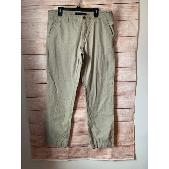 Men's khaki‎ Calvin Klein Pants - Picture 1 of 3